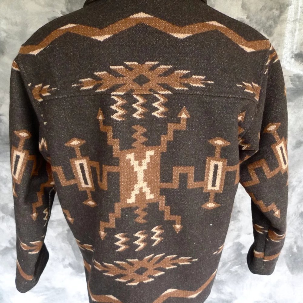 Rare Vintage Pendleton High Grade Western Wear Wool Blanket Jacket Coat - Picture 7 of 10
